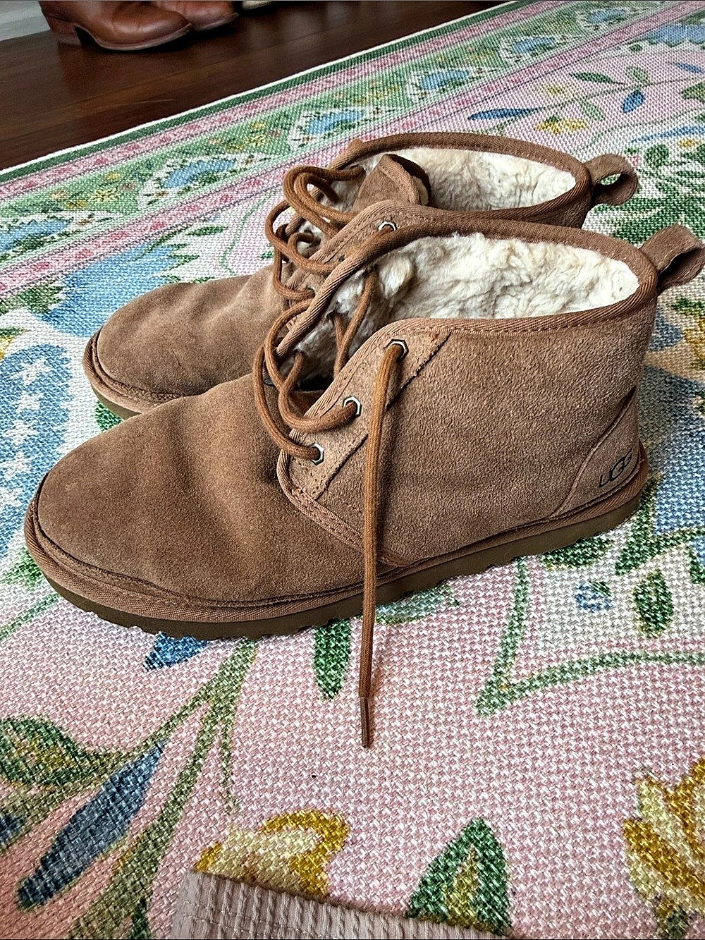 Men’s UGG S/N 3236 Suede Ankle Boots Brown US 111